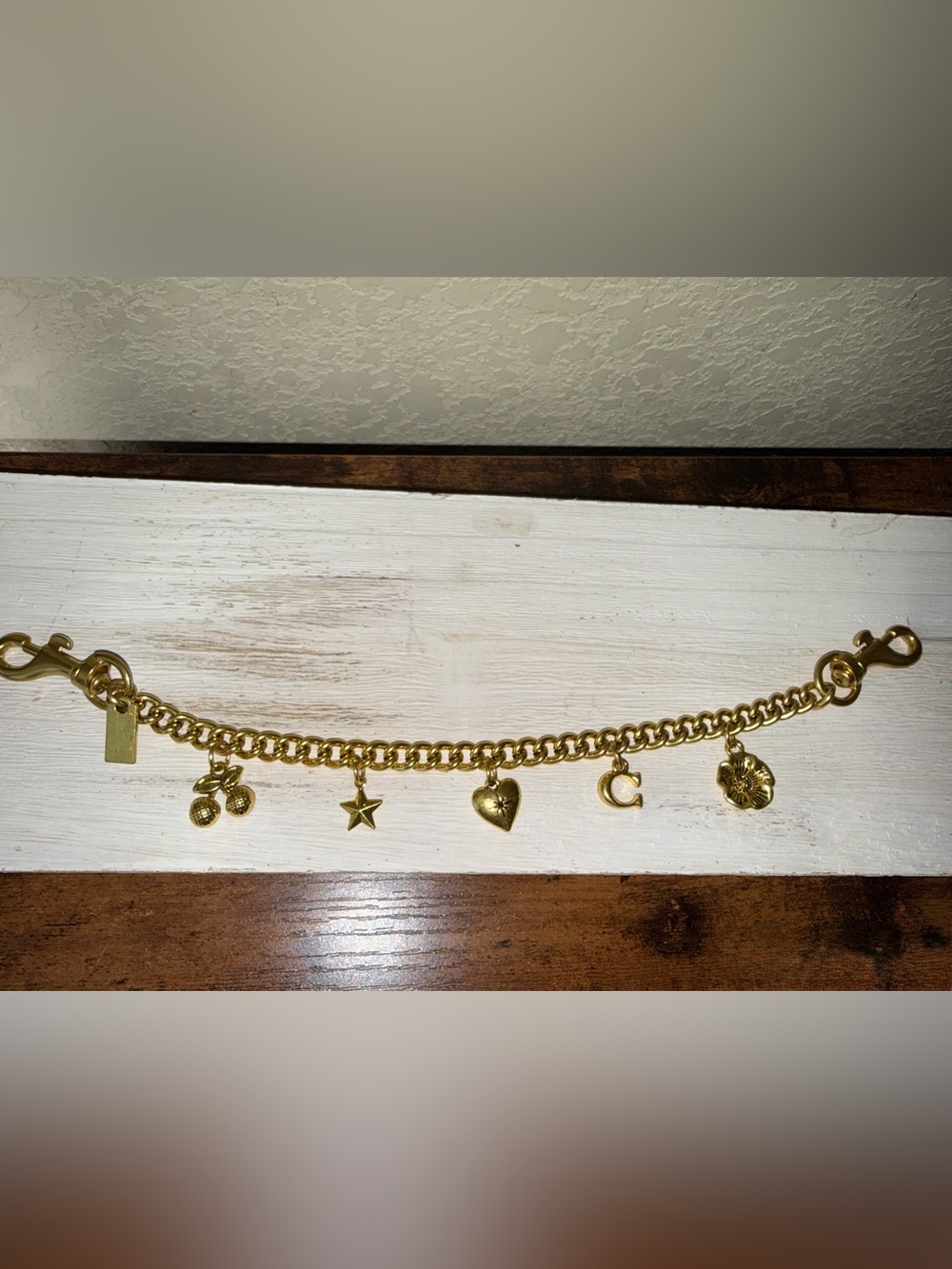 Coach “”like” Purse Gold Charm